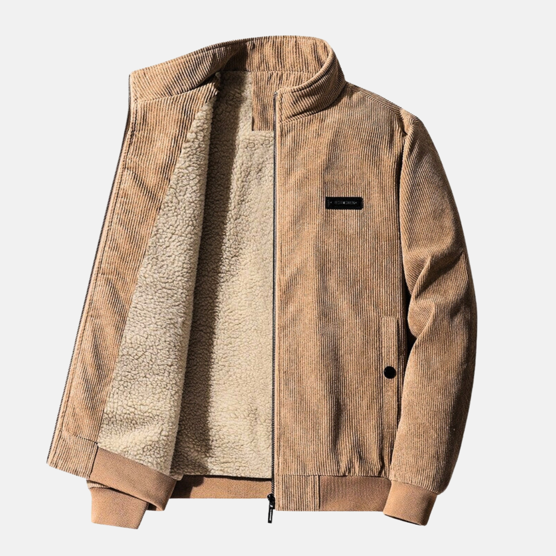 Moderne Bomberjacke aus Cord für Männer