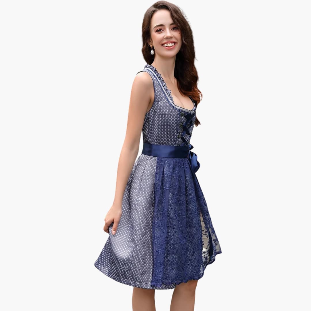 Dirndl kleid mit Spitzen­schürze für Damen - Oktoberfest 2025