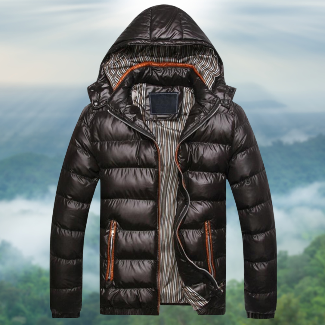 Winterjacke mit Kapuze und Seitentaschen für Herren