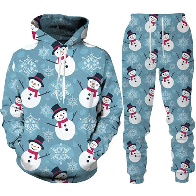Fröhliches Weihnachts-Lounge-Set für Herren und Damen