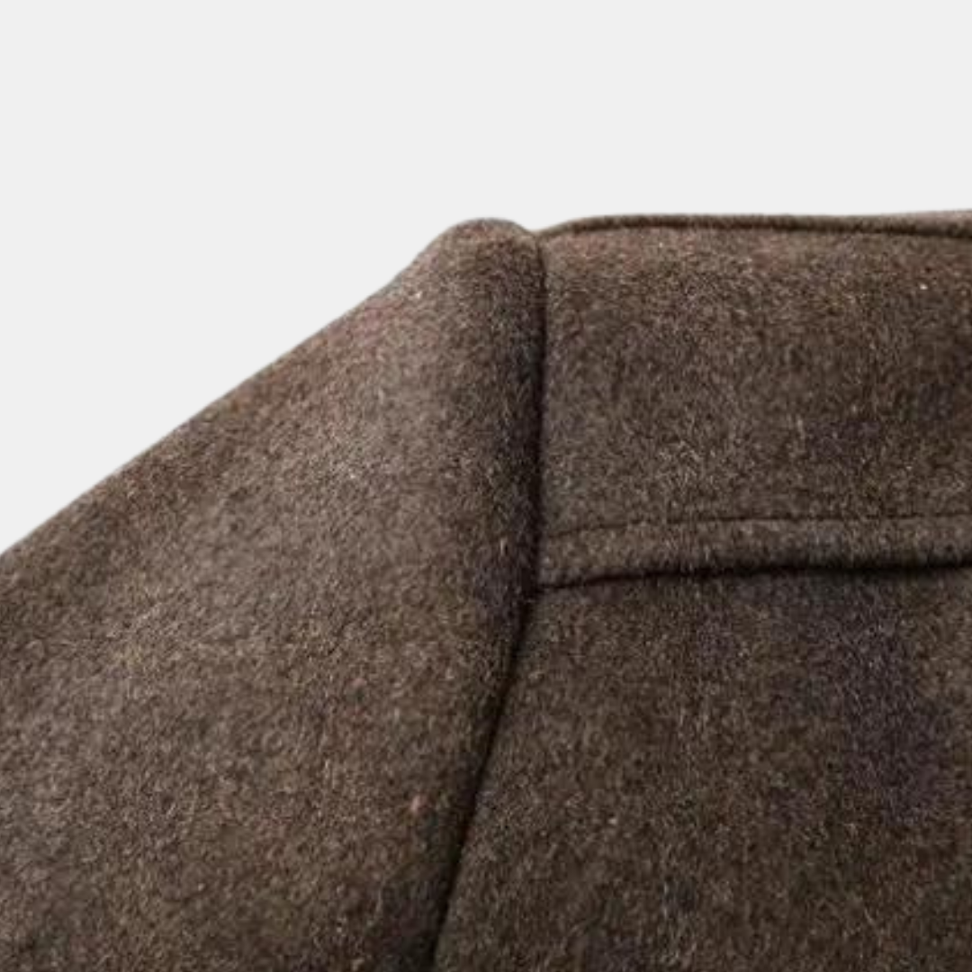 Eleganter Wintermantel mit Stehkragen für Herren