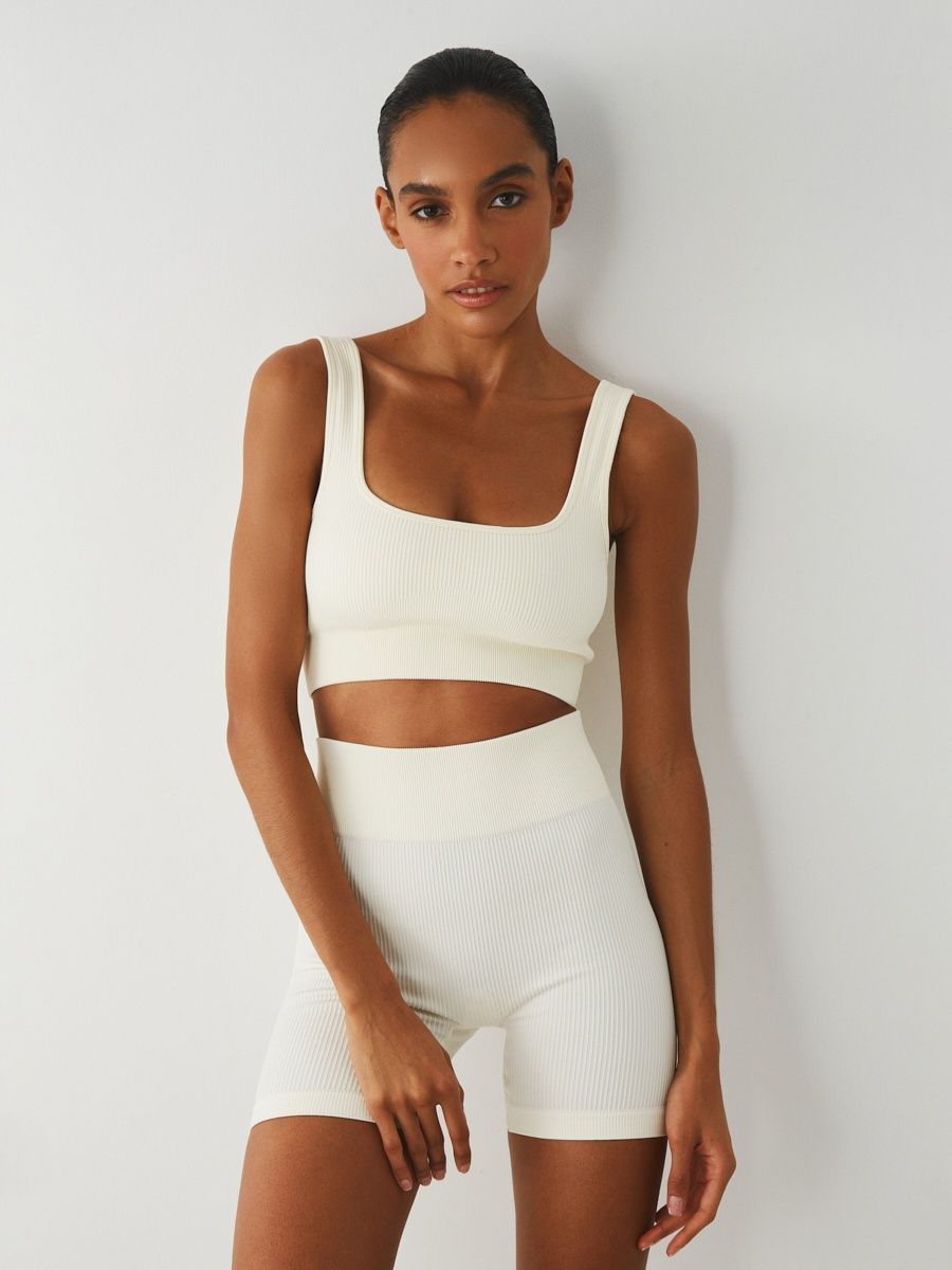 Biker Set - FitBasic - Weiß - Schlussverkauf