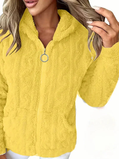 GAELLE | Langarm Kapuzenpullover Mit Reißverschluss