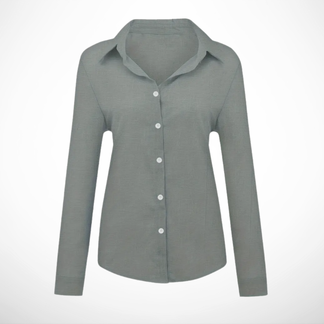 Bluse aus Leinen | Umlegekragen | Luftig & Zeitlos