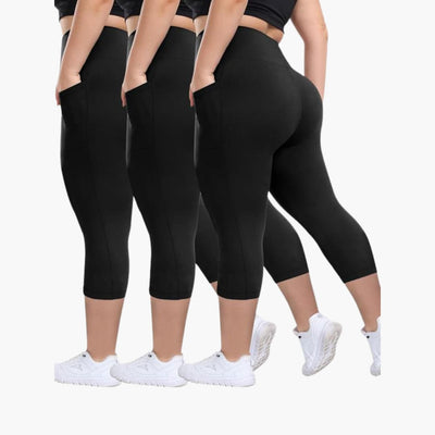 Capri-Leggings Set - Für Damen mit hoher Taille Sport