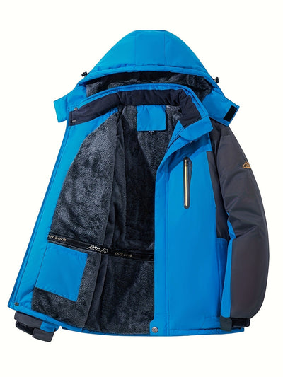 Warme Wasserdichte Winterjacke mit Kapuze für Herren