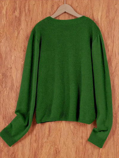 Strickjacke mit Aufgesetzter Tasche für Damen