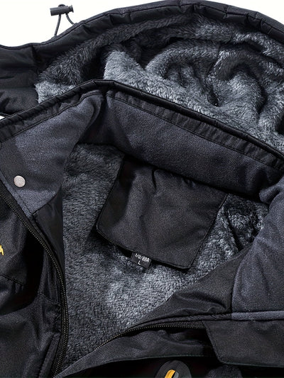 Warme Wasserdichte Winterjacke mit Kapuze für Herren