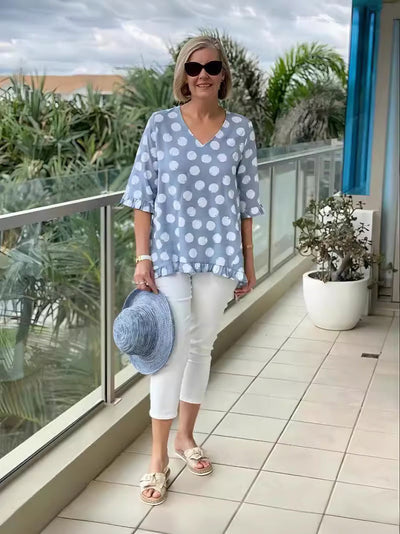 Annamaria® | Stylische Bluse mit V-Ausschnitt