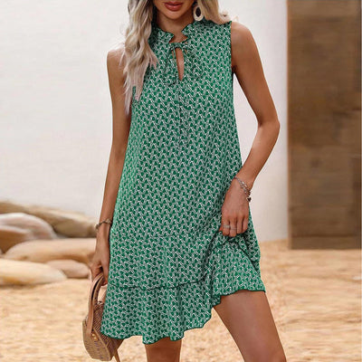 Linda™ | Elegantes ärmelloses Kleid mit V-Ausschnitt