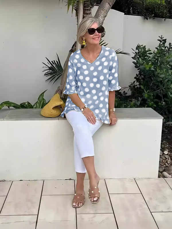 Annamaria® | Stylische Bluse mit V-Ausschnitt