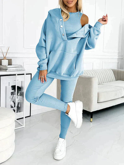 Kuschelige 3-teilige Loungewear für Damen