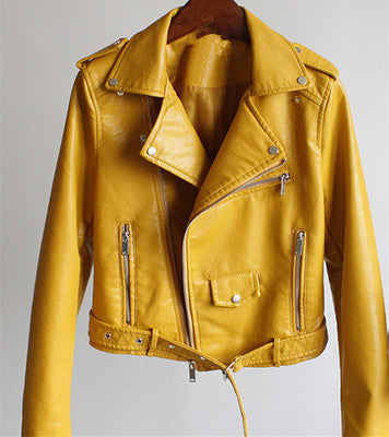 Stilvolle Casuales Lederjacke für Damen