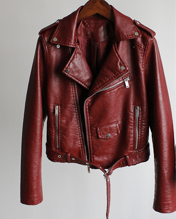 Stilvolle Casuales Lederjacke für Damen