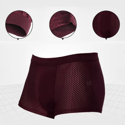 Sommerfrische Boxershorts für Herren - Atmungsaktive Kühlende Unterhosen (5er-Pack)