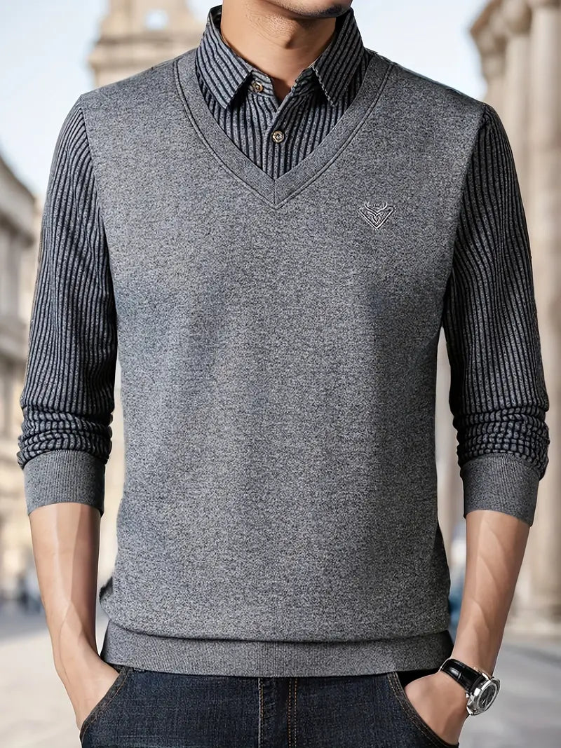 Leroy – Lässiger Langarm Strickpullover