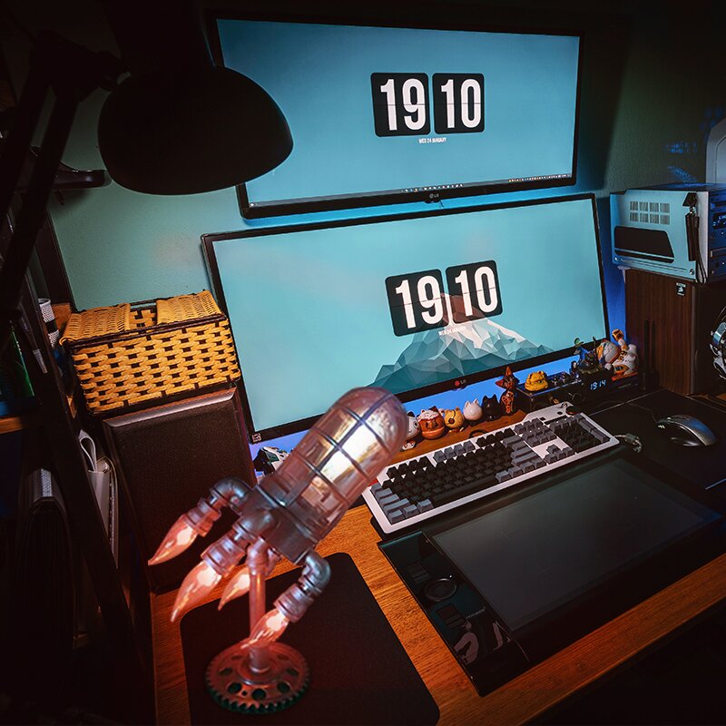 FlammenRakete™ Stilvolle Ambientale Nachttischlampe