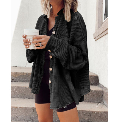 Hemdjacke mit Knopfleiste für Damen