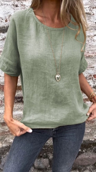 Adelgunda® | Bluse mit Rundhalsausschnitt