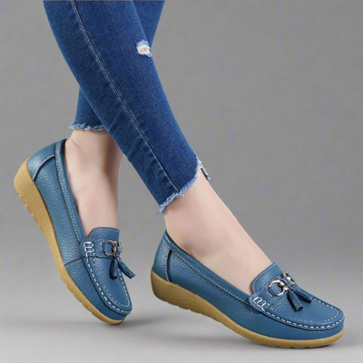 Ulfrida | Orthopädische Leder Mokassins Komfort und Stil