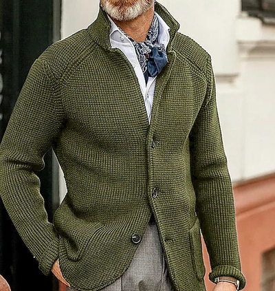 Retro-Patchwork-Blazer für Herren