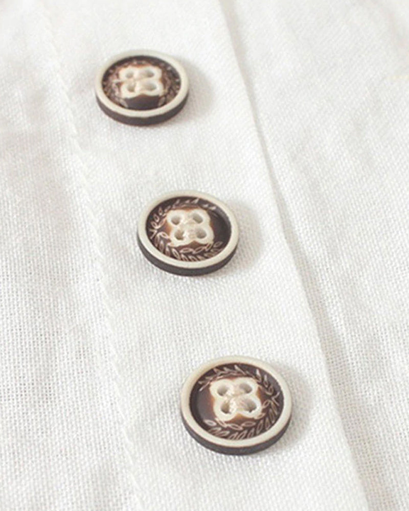 Damen Kurzarmbluse mit klassischem Rundhalsausschnitt