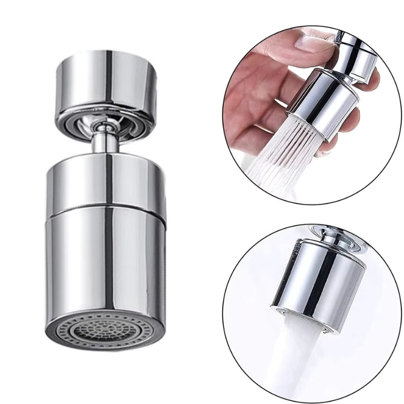 SprayMaster 360° Verstellbarer Wasserhahnaufsatz mit Doppelstrahlmodi