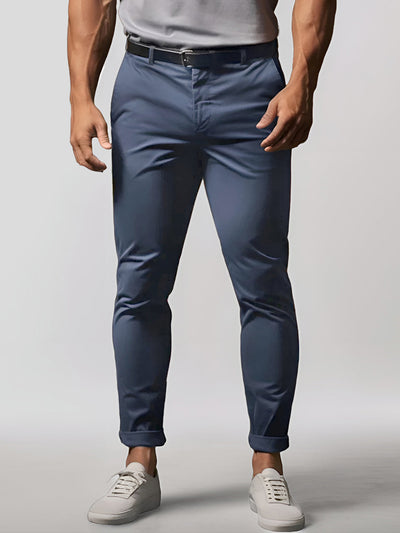 Hochwertige, dehnbare Herren-Chino-Hose aus pflegeleichtem Baumwoll-Mischgewebe