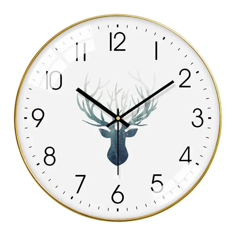 Skandora Silent Wanduhr – Modernes minimalistisches Uhr für nordisches Interieur