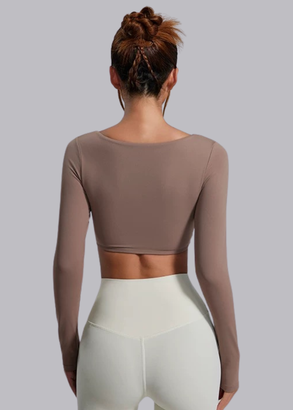 Langarm-T-Shirt – Integrierter BH – Elena