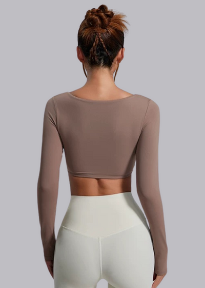 Langarm-T-Shirt – Integrierter BH – Elena