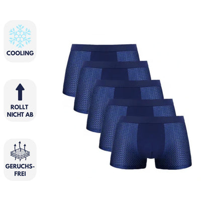 Sommerfrische Boxershorts für Herren - Atmungsaktive Kühlende Unterhosen (5er-Pack)