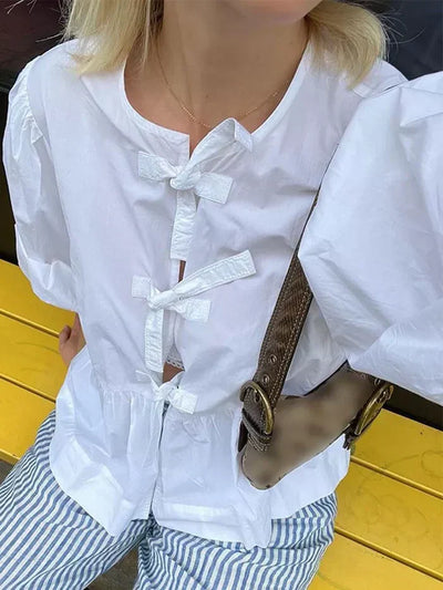 Alarissa® | Elegante Schößchenbluse für Damen, Baggy-Passform und stilvoll
