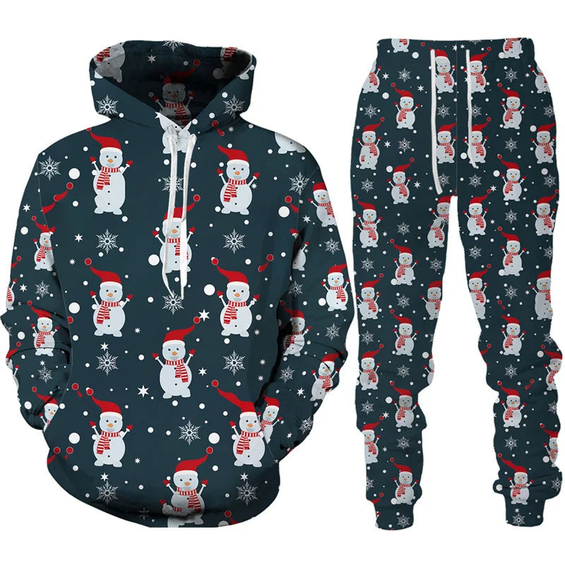 Fröhliches Weihnachts-Lounge-Set für Herren und Damen