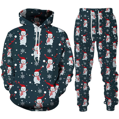 Fröhliches Weihnachts-Lounge-Set für Herren und Damen