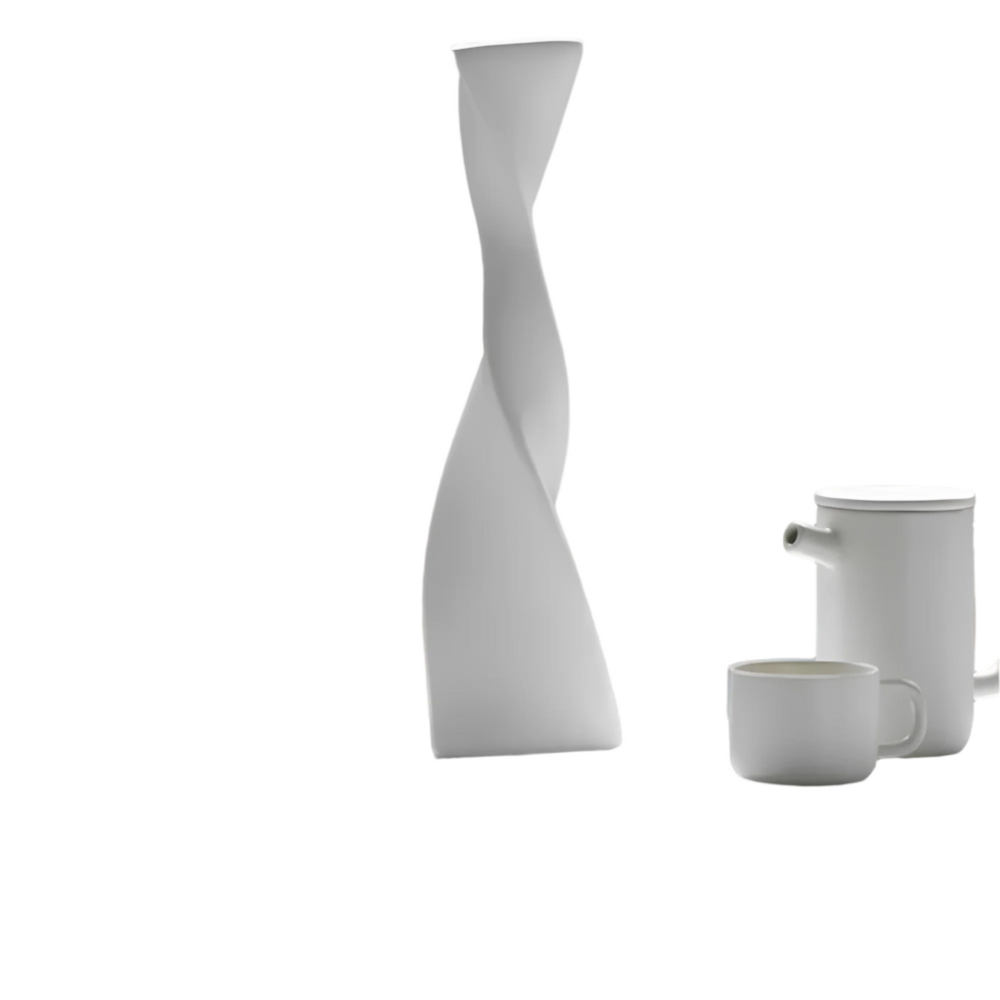 SpiralElegance Keramikvase – Modernes Spiraldesign