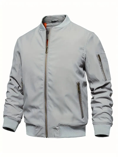 Klassische Bomberjacke mit Taschen für Männer