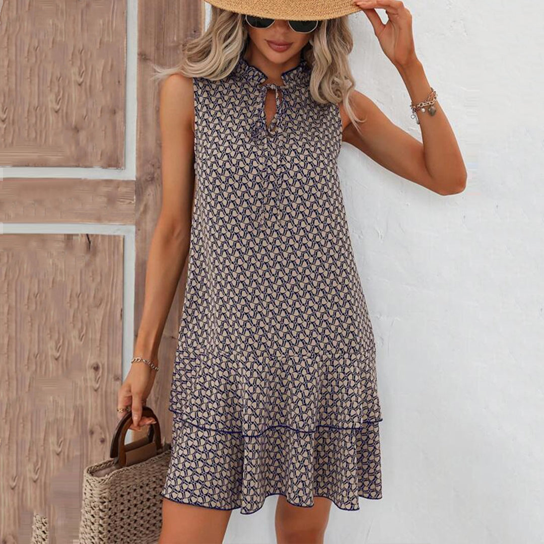 Linda™ | Elegantes ärmelloses Kleid mit V-Ausschnitt