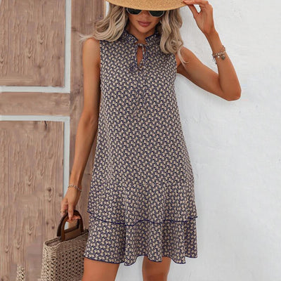 Linda™ | Elegantes ärmelloses Kleid mit V-Ausschnitt