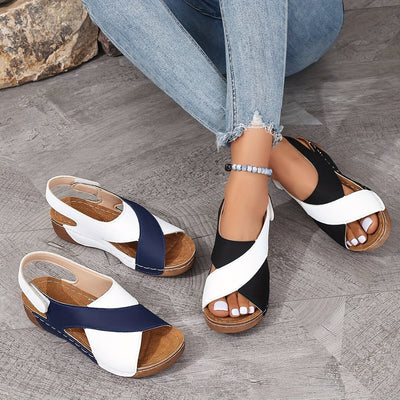 Sandaletten für Damen - Sommerliche Orthopädische Sandalen mit Klettverschluss