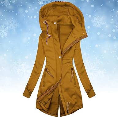 Stylische Lange Kapuzenjacke für Frauen