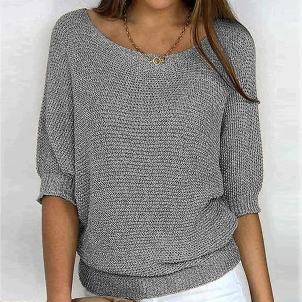 Virginia® | Ärmellose 3/4-Bluse mit Kroko-Muster.