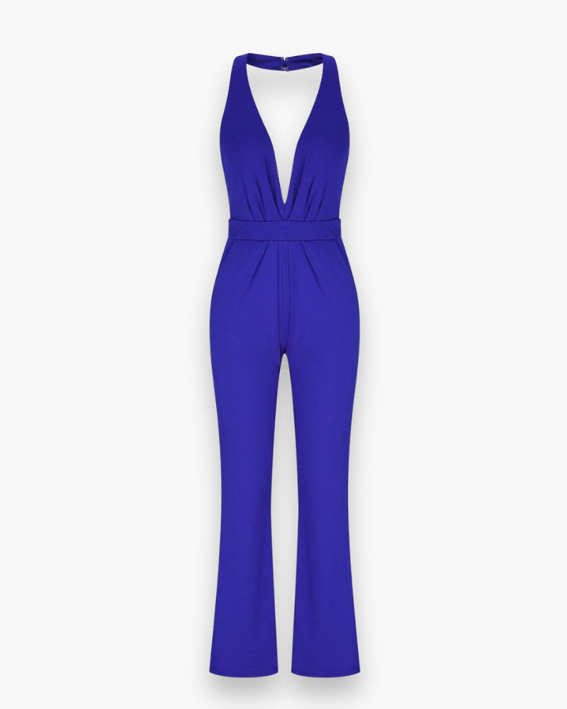 Damen Stilvoll Tief Schnitt Jumpsuit | Elegante