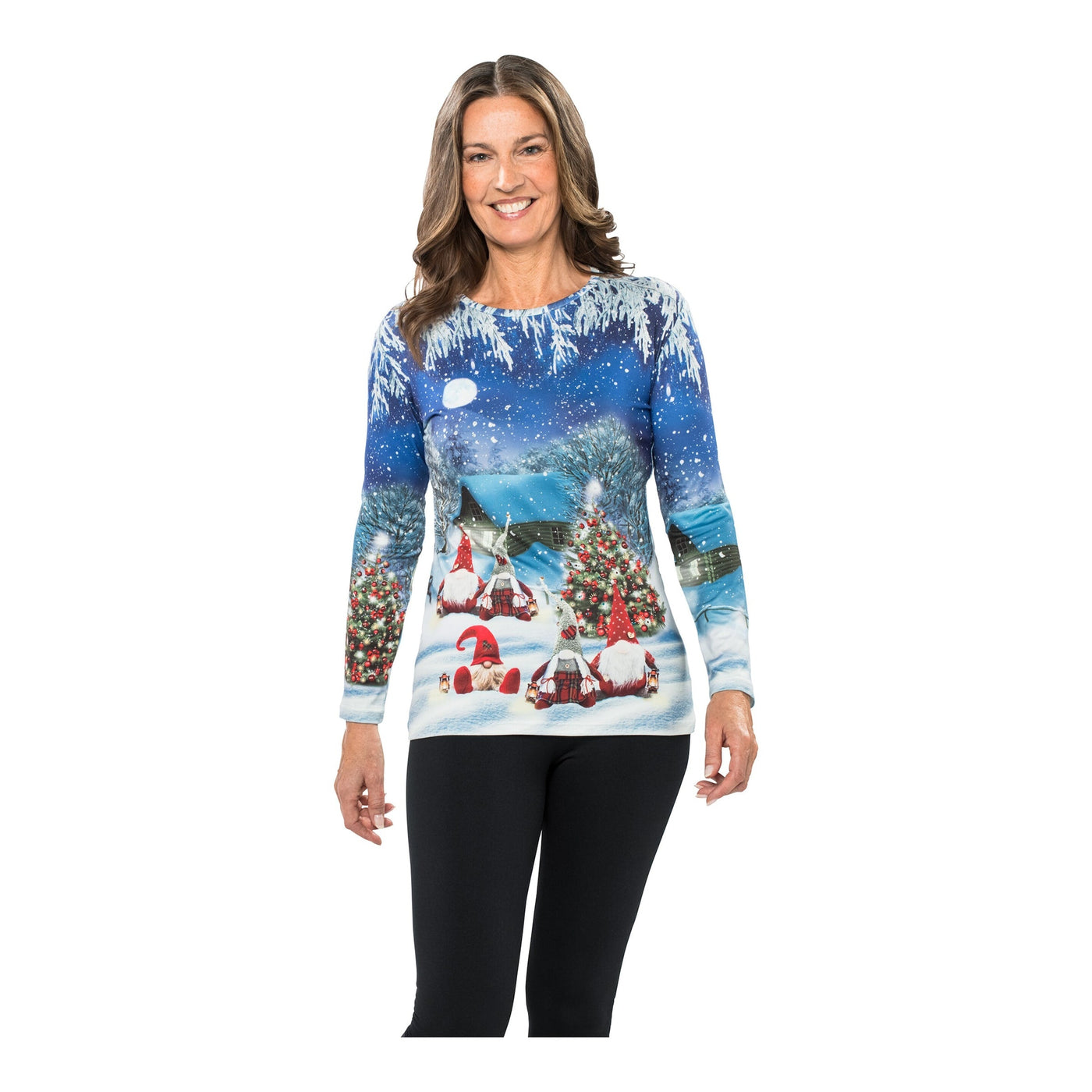 Langärmeliges Holiday Elf Shirt für Frauen