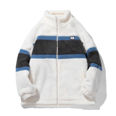 Sportliche Sherpa Winterjacke für Männer