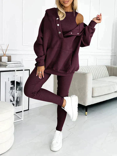 Kuschelige 3-teilige Loungewear für Damen