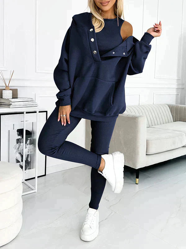 Kuschelige 3-teilige Loungewear für Damen