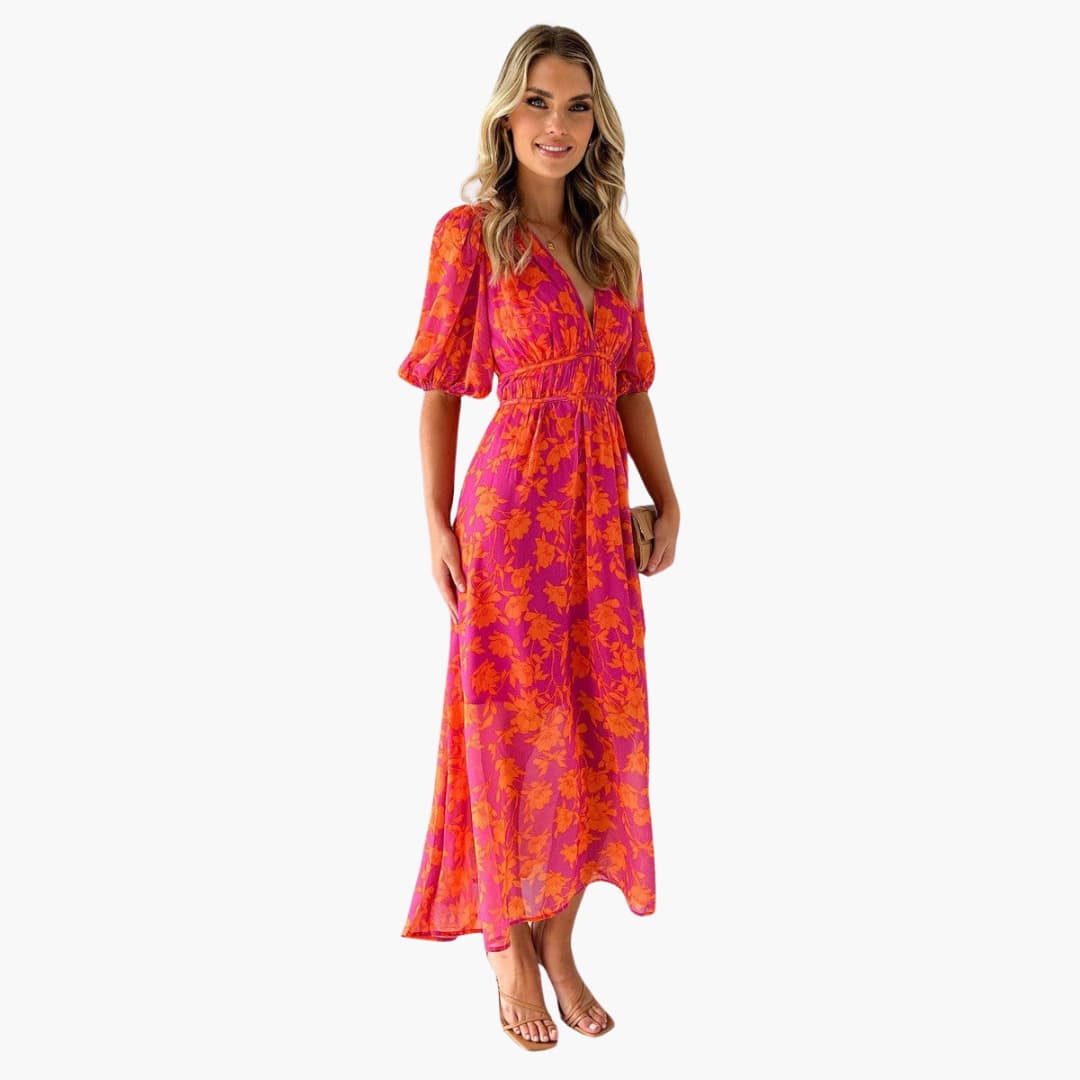 Blumenkleid - Für Damen mit Taschen & Entspannter Passform