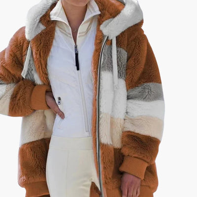 Damen jacke mit Kapuze und Reißverschluss