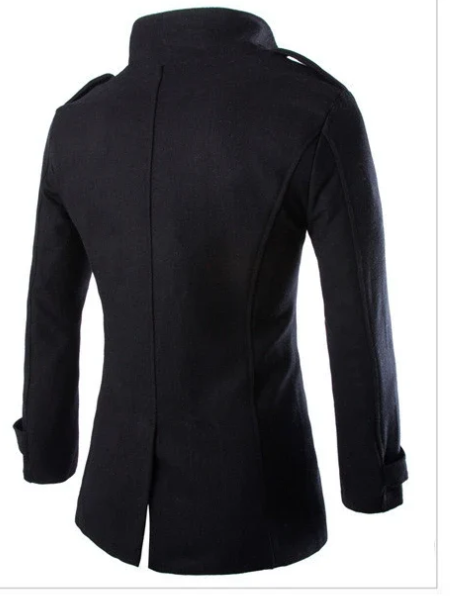 Doppelreihiger Peacoat mit hohem Kragen für Herren